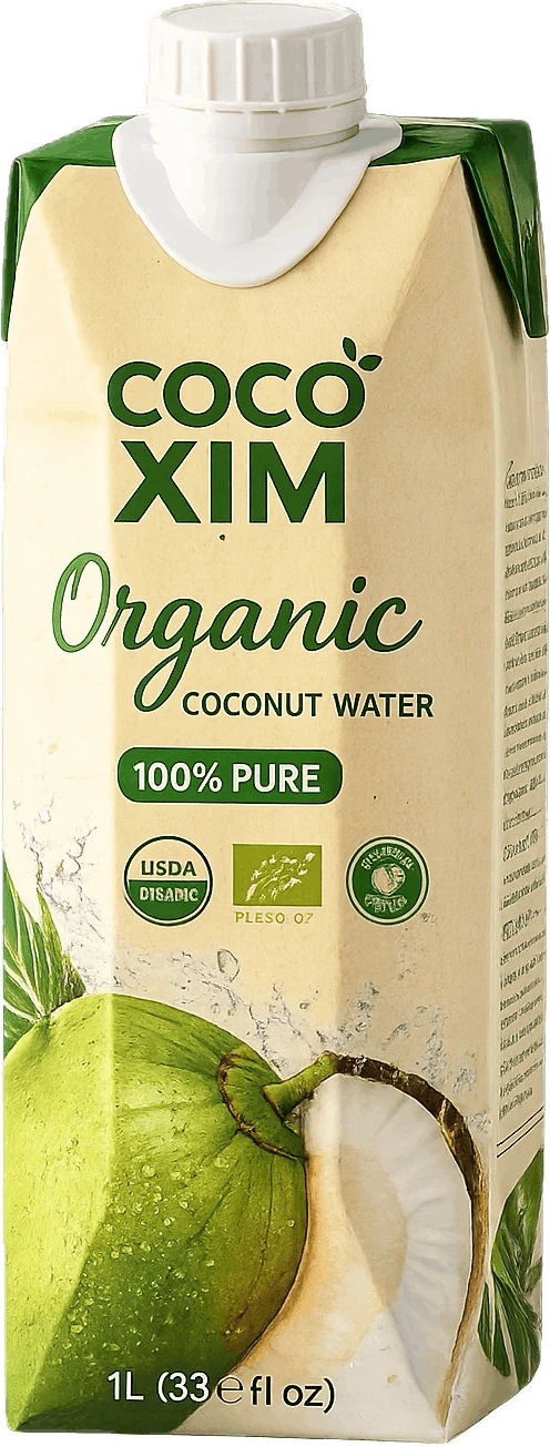 Hộp nước dừa hữu cơ Cocoxim